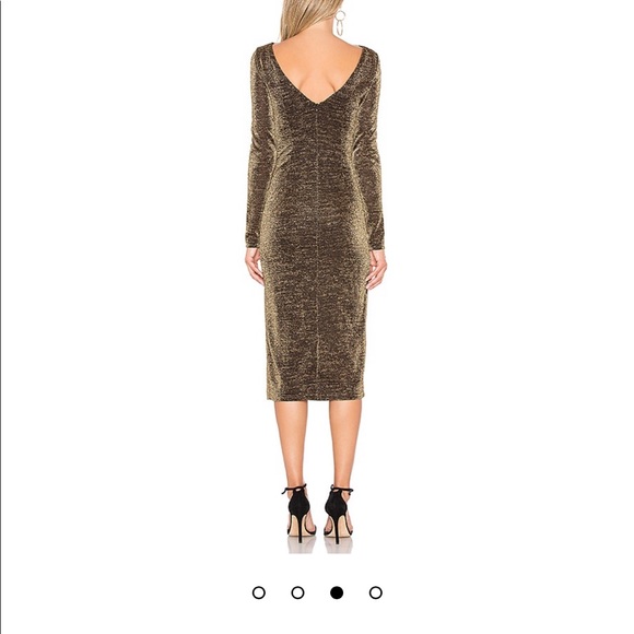 NWT Rachel Zoe gold black metallic midi sz10 - Picture 3 of 8